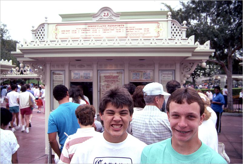 Funny faces at Disneyland in Anaheim
